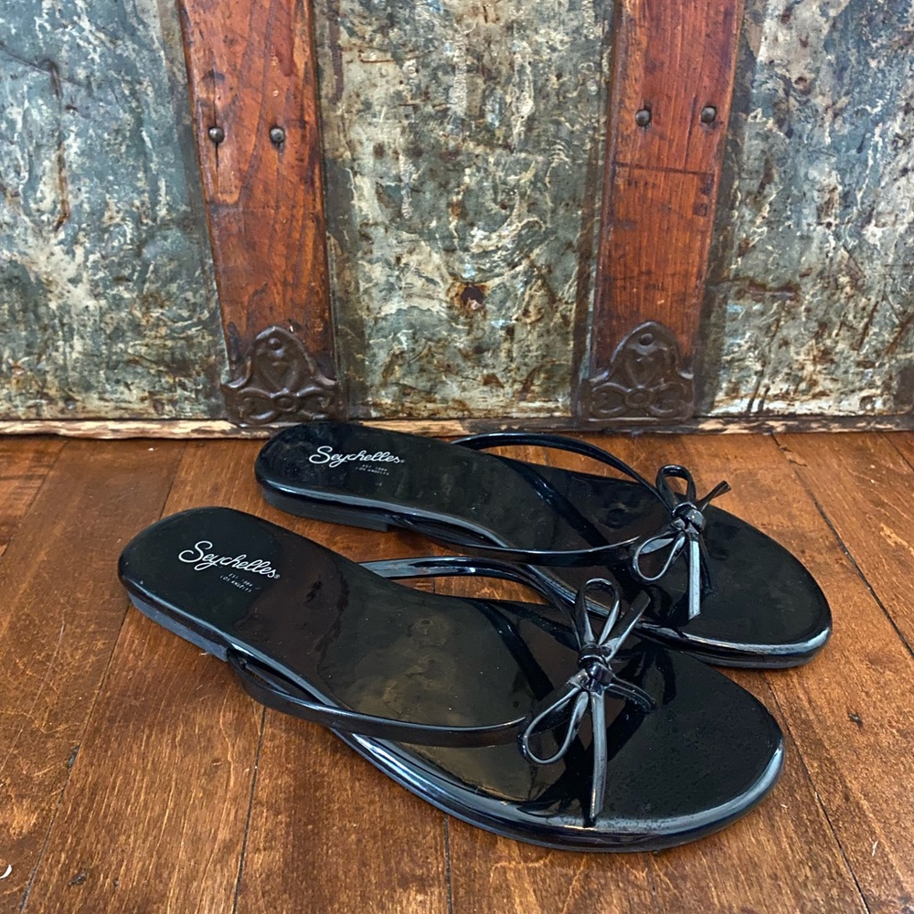 Seychelles Glossy Black Women's Sandals